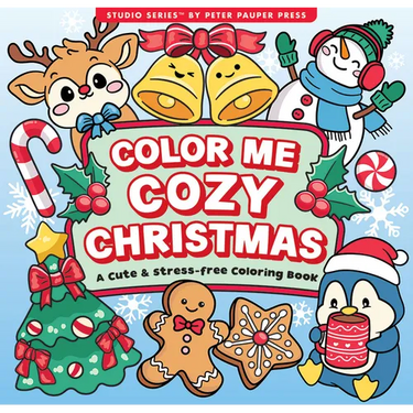 Color Me Cozy Christmas Artist's Coloring Book (31 Single-Sided Designs on Thick Paper)