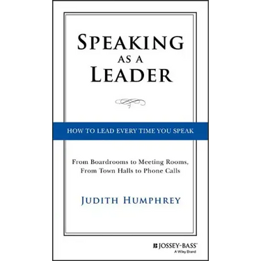 Speaking As a Leader