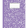 Marbled Composition Notebook: Lavender Marble Wide Ruled Paper Subject Book