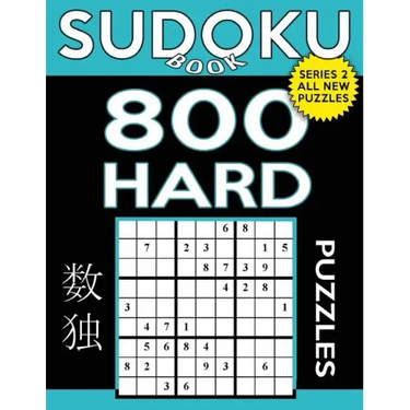 Sudoku Book 800 Hard Puzzles: Sudoku Puzzle Book With Only One Level of Difficulty