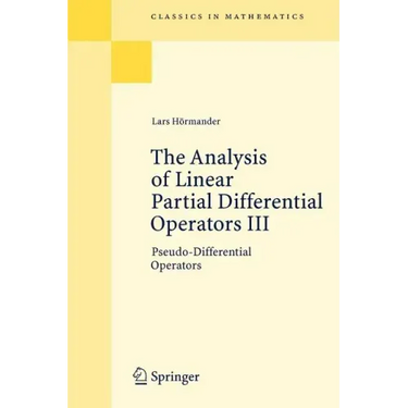 The Analysis of Linear Partial Differential Operators III: Pseudo-Differential Operators