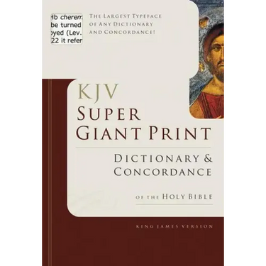 Super Giant Print Bible Dictionary and Concordance