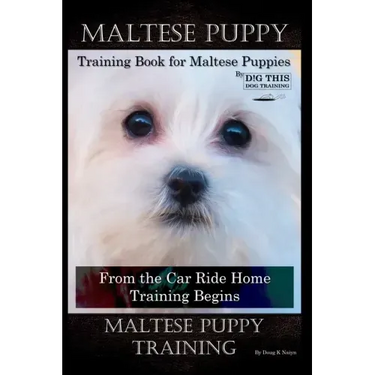 Maltese Puppy Training Book for Maltese Puppies By D!G THIS DOG Training, From the Car Ride Home Training Begins, Maltese Puppy Training