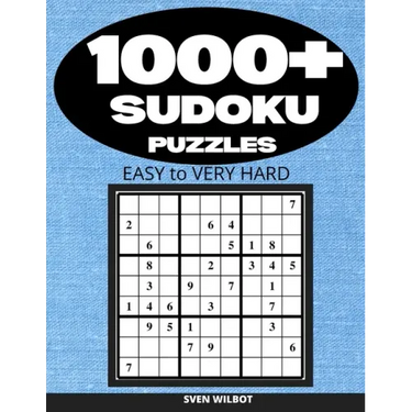 1000+ Sudoku Puzzles Easy to Very Hard: Sudoku puzzle book for adults with solutions