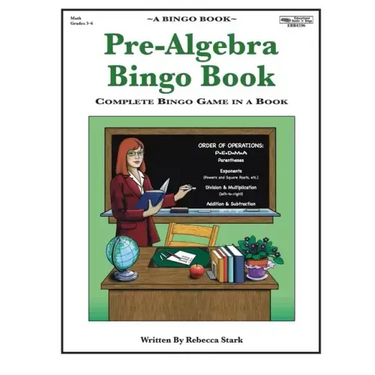 Pre-Algebra Bingo Book: Complete Bingo Game In A Book
