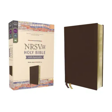 Nrsvue, Holy Bible with Apocrypha, Leathersoft, Brown, Comfort Print