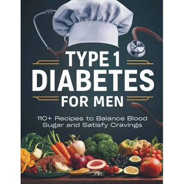 Type 1 Diabetes Cookbook for Men: 110+ Recipes to Balance Blood Sugar and Satisfy Cravings