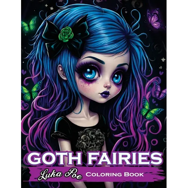Goth Fairies: Experience a Darkly Enchanting World of Gothic Fantasy in an Intricate Coloring Book