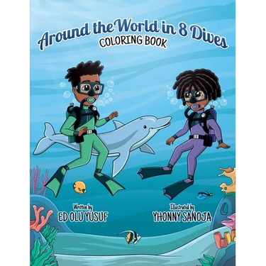 Around the World in 8 Dives: Coloring Book