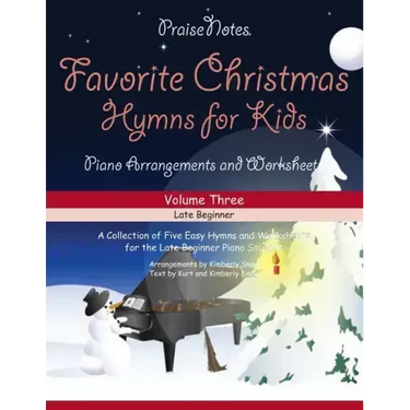 Favorite Christmas Hymns for Kids (Volume 3): A Collection of Five Easy Christmas Hymns for the Early and Late Beginner