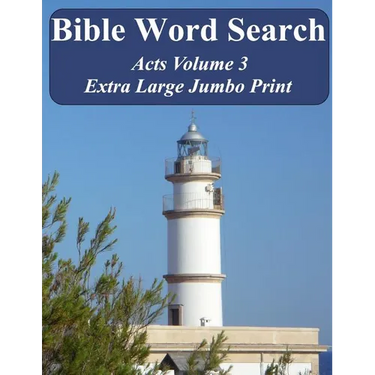 Bible Word Search Acts Volume 3: King James Version Extra Large Jumbo Print