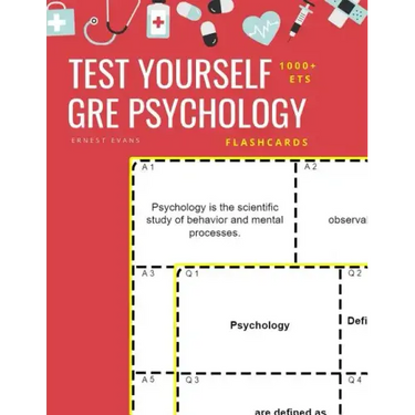 Test Yourself 1000+ ETS GRE Psychology Flashcards: Study ETS GRE general Psychology test prep flash cards book
