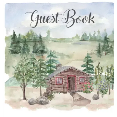 Cabin house guest book (hardback), comments book, guest book to sign, vacation home, holiday home, visitors comment book