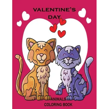 valentine's day coloring book animals: kids valentines day book for toddlers day gifts coloring book animal