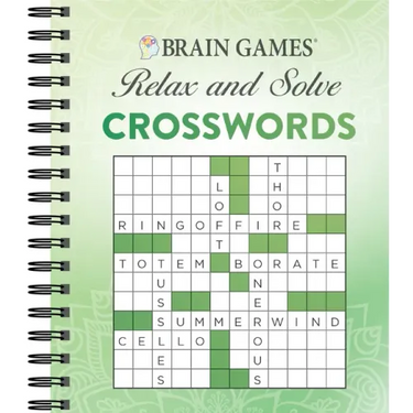 Brain Games - Relax and Solve: Crosswords (Green)