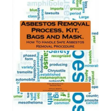 Asbestos Removal Process, Kit, Bags and Mask.