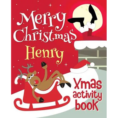 Merry Christmas Henry - Xmas Activity Book: (Personalized Children's Activity Book)