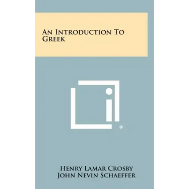 An Introduction To Greek