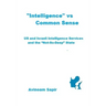 "Intelligence" vs. Common Sense: US and Israeli Intelligence Services and the "Not-So-Deep" State