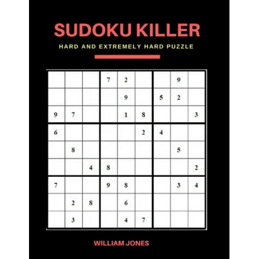 Sudoku Killer: Hard Sudoku Game Books Puzzle for Everyday Challenge, Brain Game for Teens and Adults, Large Print
