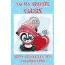 To My Special Cousin: Happy Valentine's Day! Coloring Card
