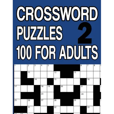 Crossword Puzzles 100 for Adults Book 2: Crossword Puzzle Book for Adults and Senior Large Print