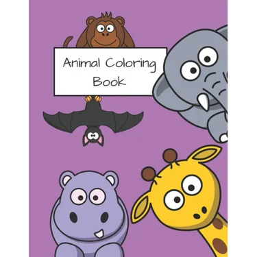 Animals Coloring Book: Perfect for girls and boys aged 2 - 9 years. High quality. Over 100 images. Gift