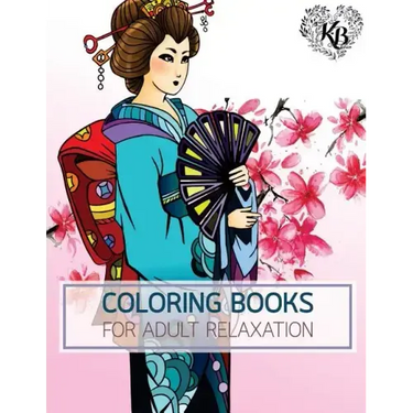 PRINCESS KIMONO Japan Dress Design Women Fashion Coloring Book: Anti stress Adults Coloring Book to Bring You Back to Calm & Mindfulness
