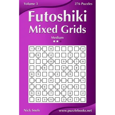 Futoshiki Mixed Grids - Medium - Volume 3 - 276 Puzzles