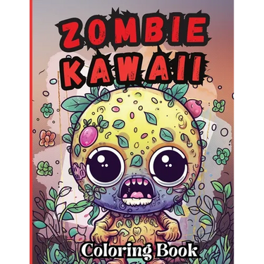 Zombie Kawaii Coloring Book: Zombie coloring book for adults art therapy, stress and anxiety relief activity for adults and teens