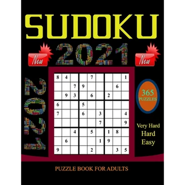 Sudoku Puzzle Book for Adults: 365 Easy to Very hard Sudoku Puzzles with Solutions paperback game suduko puzzle books for adults large print sudoko ..