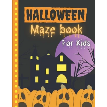 Halloween Maze Book For Kids
