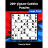 200+ Jigsaw Sudoku Puzzles: irregular Sudoku Puzzles for adults and seniors