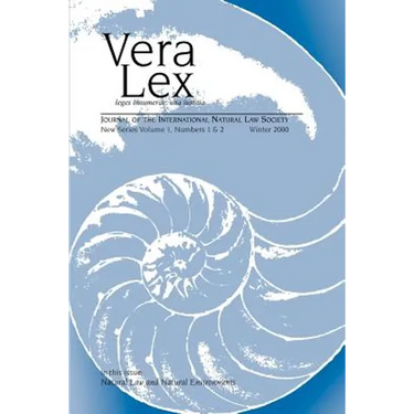 Vera Lex: Journal of the International Natural Law Society