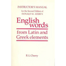 English Words Instructor's Manual