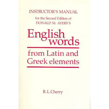 English Words Instructor's Manual