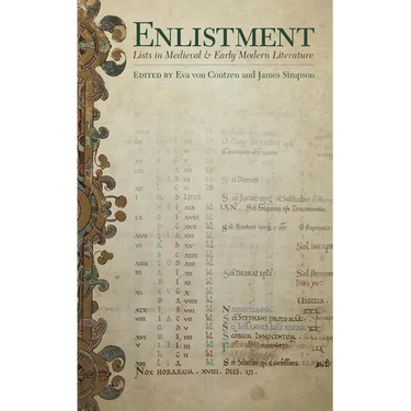 Enlistment: Lists in Medieval and Early Modern Literature