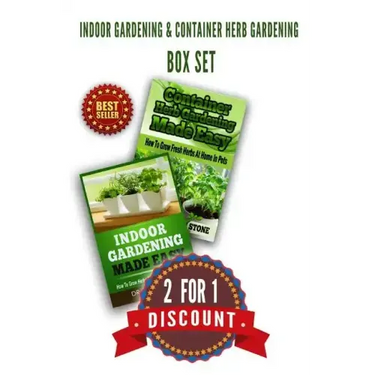 Indoor Gardening & Container Herb Gardening Box Set: 2 For 1 Discount