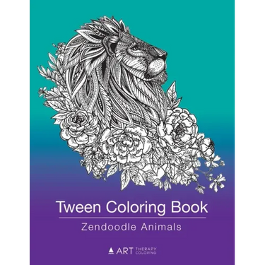 Tween Coloring Book: Zendoodle Animals: Colouring Book for Teenagers, Young Adults, Boys, Girls, Ages 9-12, 13-16, Cute Arts & Craft Gift,
