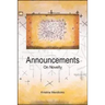 Announcements: On Novelty
