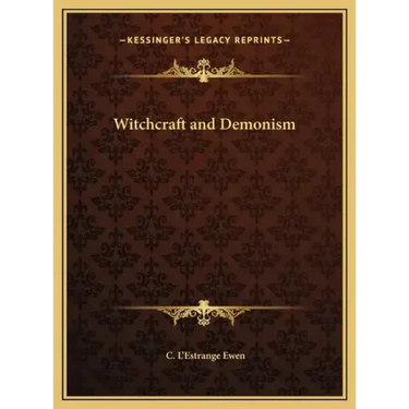 Witchcraft and Demonism