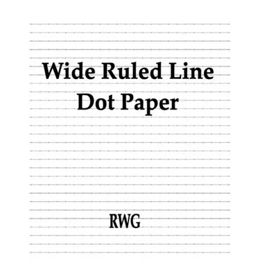 Wide Ruled Line Dot Paper: 200 Pages 8.5" X 11"