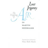 The Forgetting of Air in Martin Heidegger