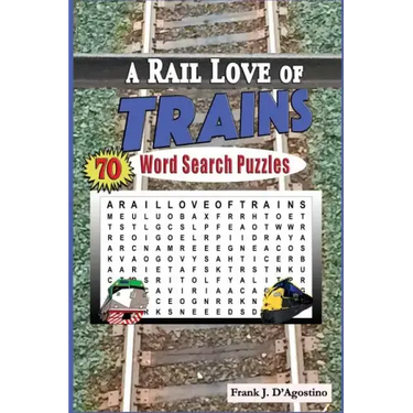 A Rail Love of Trains Word Search Puzzles