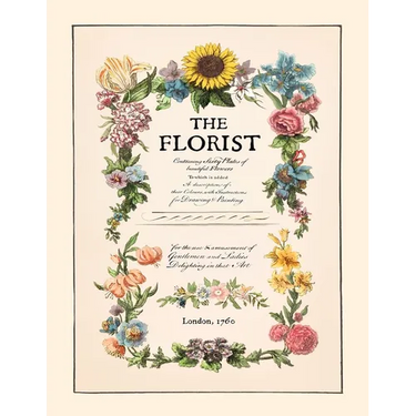 The Florist: Restored Floral Adult Coloring Book from London in 1760