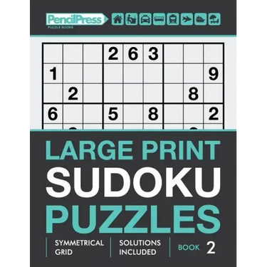 Large Print Sudoku Puzzles (Hard puzzles), (Book 2)