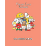 Vibrant Tasty Cartoons Coloring Book: Funny Delicious Cartoon Character Adult Coloring Book of Faces, Meal, Fruits, Vegetables and snacks