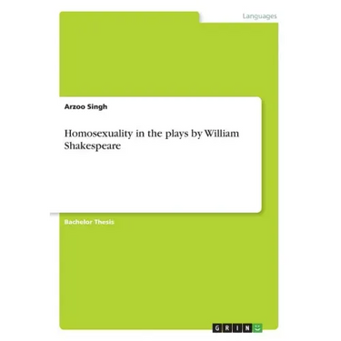 Homosexuality in the plays by William Shakespeare