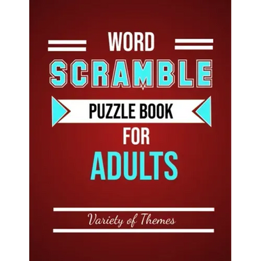 Word Scramble Puzzle Book for Adults: Fun Activity Games for Adult Large Print, Jumble Word Games, Word Scramble for Adults & Seniors with Solutions
