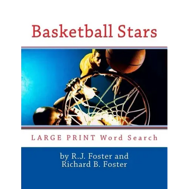 Basketball Stars: Large Print Word Search
